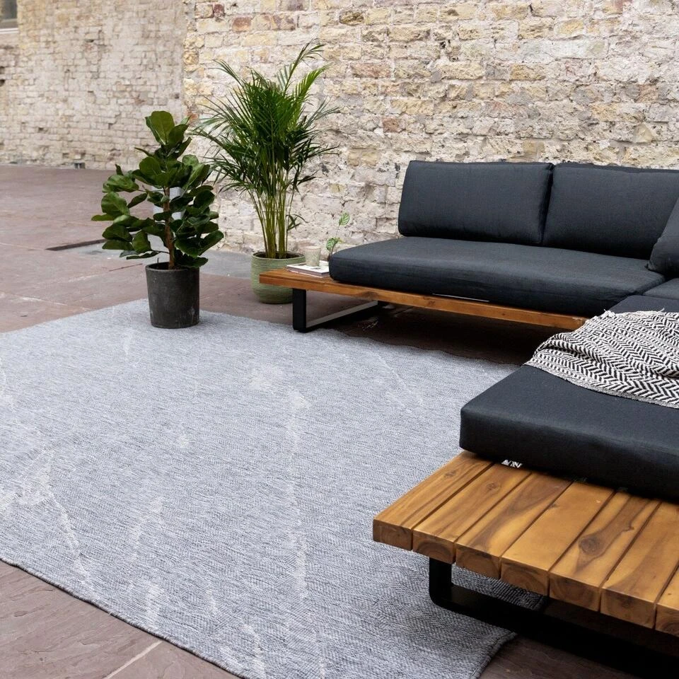Buitenkleed Marble - Grijs/wit - Dubbelzijdig - EVA Interior - 200 X 290 Cm 4 Buitenkleed Marble - Grijs/wit - Dubbelzijdig - EVA Interior - 200 X 290 Cm - Afbeelding 2