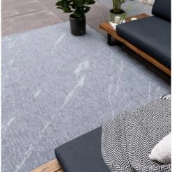 Buitenkleed Marble - Grijs/wit - Dubbelzijdig - EVA Interior - 200 X 290 Cm 8 Buitenkleed Marble - Grijs/wit - Dubbelzijdig - EVA Interior - 200 X 290 Cm -Tapijt Wereld 1000090528 0102