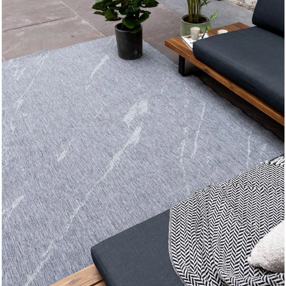 Buitenkleed Marble - Grijs/wit - Dubbelzijdig - EVA Interior - 200 X 290 Cm 5 Buitenkleed Marble - Grijs/wit - Dubbelzijdig - EVA Interior - 200 X 290 Cm - Afbeelding 3