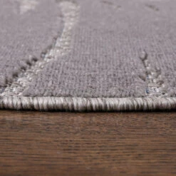 Floral Binnen En Buitenvloerkleed Laagpolig Outdoor Beige - 200 CM ROND -Tapijt Wereld 1000090712 0102