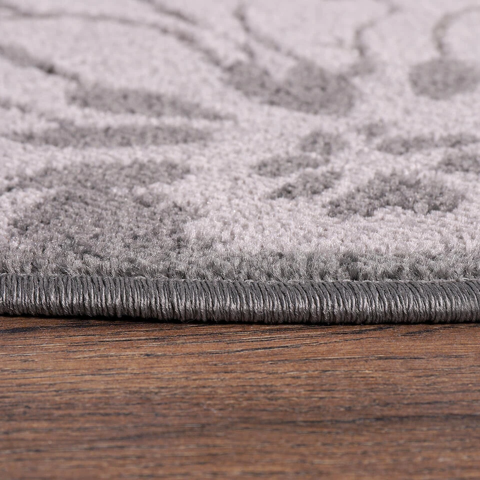 Floral Binnen En Buitenvloerkleed Laagpolig Outdoor Grijs - 120 CM ROND 5 Floral Binnen En Buitenvloerkleed Laagpolig Outdoor Grijs - 120 CM ROND - Afbeelding 3