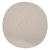 Rond Buitenkleed Mono - Naturel/Wit - Dubbelzijdig - EVA Interior - Rond 240 Ø -Tapijt Wereld 1000090935