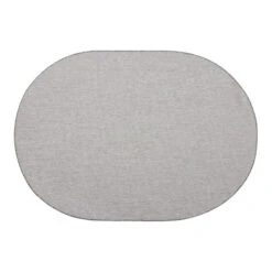 Buitenkleed Ovaal Mono - Grijs/Wit - Dubbelzijdig - EVA Interior - 200 X 290 Cm