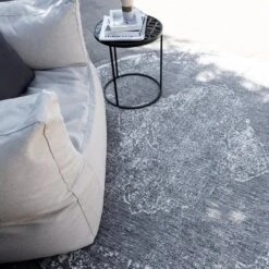 Buiten Vloerkleed Sage - Grijs - Dubbelzijdig - EVA Interior - Rond 240 Ø -Tapijt Wereld 1000090946 0102