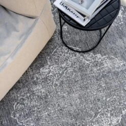 Buiten Vloerkleed Sage - Grijs - Dubbelzijdig - EVA Interior - Rond 240 Ø -Tapijt Wereld 1000090946 0103