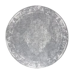 Buiten Vloerkleed Sage - Grijs - Dubbelzijdig - EVA Interior - Rond 240 Ø