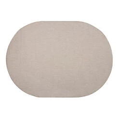 Buitenkleed Ovaal Mono - Naturel/Wit - Dubbelzijdig - EVA Interior - 190 X 290