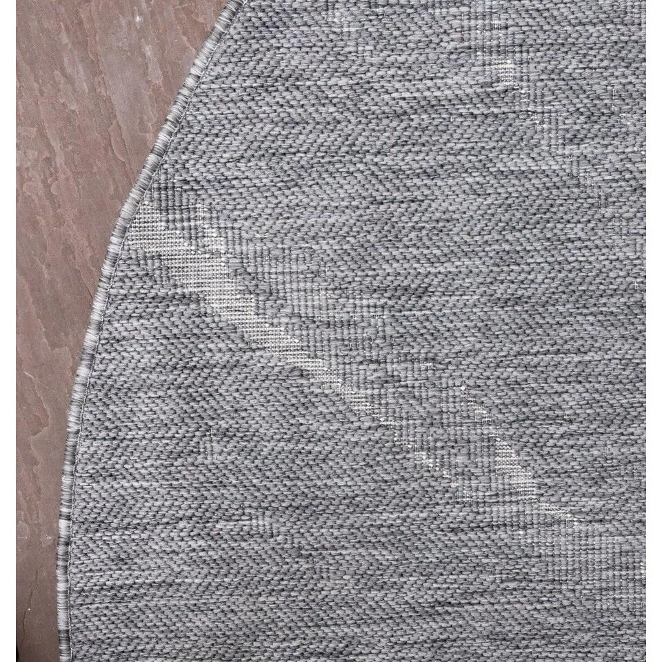 Buitenkleed Marble - Grijs/wit - Dubbelzijdig - EVA Interior - Rond 200 Ø 5 Buitenkleed Marble - Grijs/wit - Dubbelzijdig - EVA Interior - Rond 200 Ø - Afbeelding 3