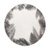 Buiten Vloerkleed Leaf - Zwart - Dubbelzijdig - EVA Interior - Rond 240 Ø