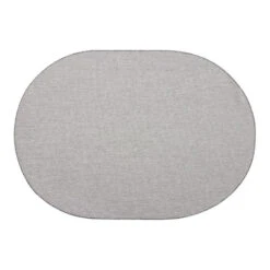 Buitenkleed Ovaal Mono - Grijs/Wit - Dubbelzijdig - EVA Interior - 160 X 230 Cm
