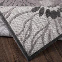 Floral Binnen En Buitenvloerkleed Laagpolig Outdoor Grijs - 140x200 CM 9 Floral Binnen En Buitenvloerkleed Laagpolig Outdoor Grijs - 140x200 CM -Tapijt Wereld 1000092555 0103