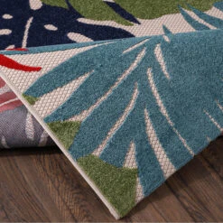 Floral Binnen En Buitenvloerkleed Laagpolig Outdoor Multi - 200x290 CM -Tapijt Wereld 1000092562 0103