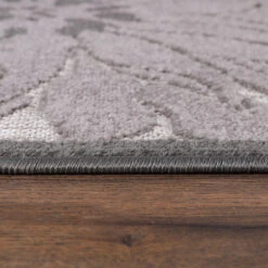 Floral Binnen En Buitenvloerkleed Laagpolig Outdoor Grijs - 200x290 CM -Tapijt Wereld 1000092570 0102