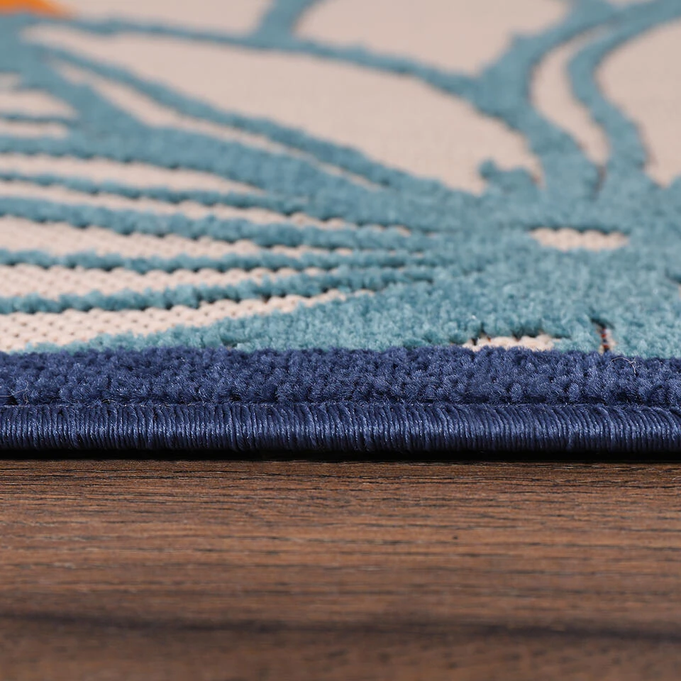 Floral Tuin Binnen En Buitenvloerkleed Laagpolig Outdoor Multi - 160x230 CM 5 Floral Tuin Binnen En Buitenvloerkleed Laagpolig Outdoor Multi - 160x230 CM - Afbeelding 3