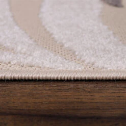 Floral Tuin Binnen En Buitenvloerkleed Laagpolig Outdoor Creme - 120x170 CM -Tapijt Wereld 1000092577 0102