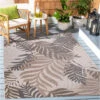Floral Tuin Binnen En Buitenvloerkleed Laagpolig Outdoor Creme - 120x170 CM