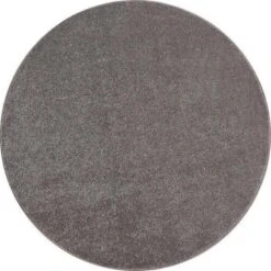 Basics Effen Rond Vloerkleed Beige Laagpolig - 120 CM ROND -Tapijt Wereld 1000092600 0102