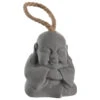 Items Deurstopper Boeddha - Cement - Grijs - 1.2 Kilo - 12 X 15 Cm -Tapijt Wereld 1000093260