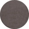 Basics Effen Rond Vloerkleed Bruin Laagpolig - 120 CM ROND -Tapijt Wereld 1000093412