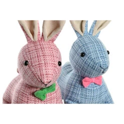 Items Deurstopper Dieren - Konijn - Roze - 1 Kilo Gewicht - 22 X 34 Cm -Tapijt Wereld 1000095164 0101