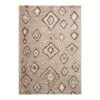 Berber Vloerkleed Hoogpolig Grijs/Beige - Ikat - Interieur05 - 120 X 170 Cm -Tapijt Wereld 1000095817