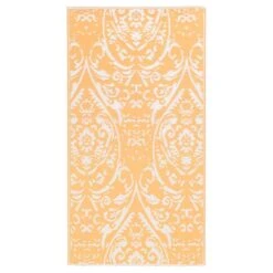 VidaXL Buitenkleed 160x230 Cm PP Oranje En Wit