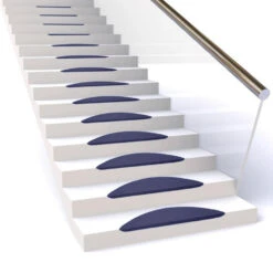 Trapmaantje Spurt - Blauw - 20x56 Cm - 15 Stuks -Tapijt Wereld 1000097546 0102