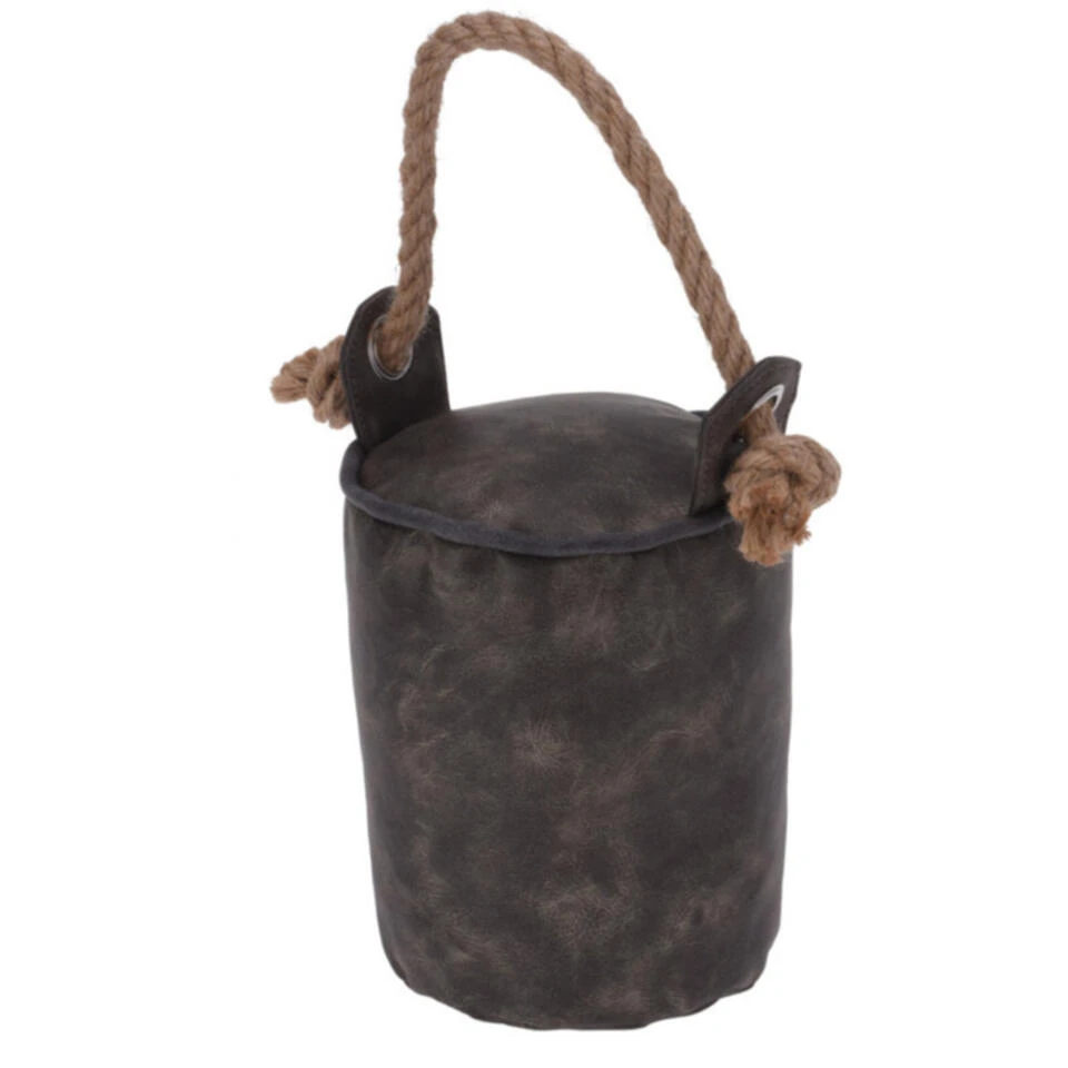 H&S Collection Deurstopper 1 Kilo Gewicht - Grijs - Met Lus Van Touw 3 H&S Collection Deurstopper 1 Kilo Gewicht - Grijs - Met Lus Van Touw