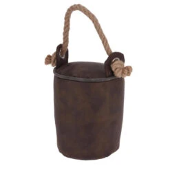 H&S Collection Deurstopper 1 Kilo Gewicht - Bruin - Met Lus Van Touw