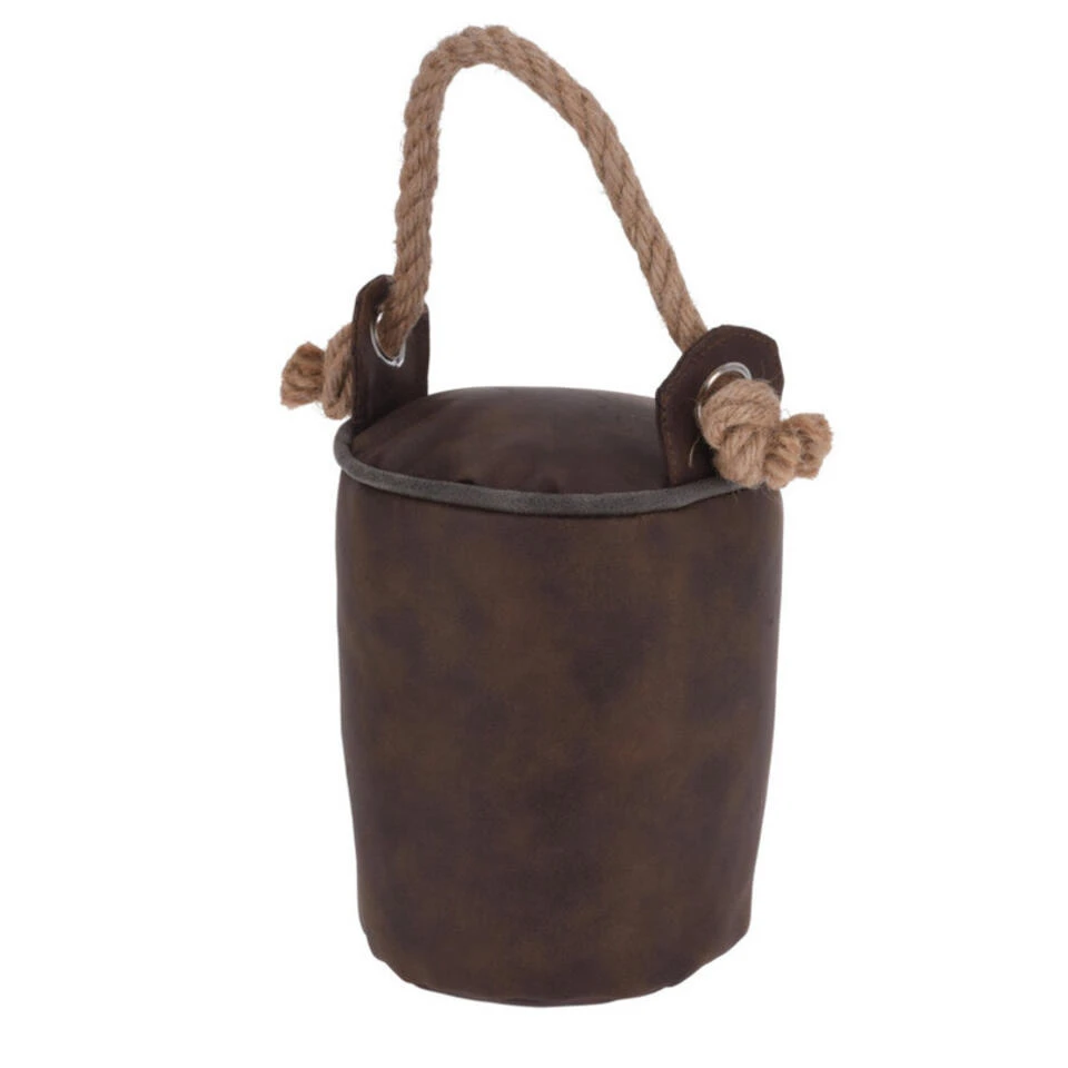 H&S Collection Deurstopper 1 Kilo Gewicht - Bruin - Met Lus Van Touw 3 H&S Collection Deurstopper 1 Kilo Gewicht - Bruin - Met Lus Van Touw