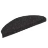 VidaXL Trapmatten Zelfklevend 65x21x4 Cm Naaldvilt Zwart 15 St -Tapijt Wereld 1209123144