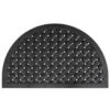 Rubber Deurmat Weave Halfrond - 56 X 91 Cm