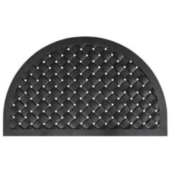 Rubber Deurmat Weave Halfrond - 56 X 91 Cm