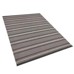 Beliani Outdoortapijt - MANSA Zwart Polypropyleen 160x230 Cm