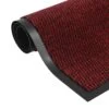 VidaXL Droogloopmat Rechthoekig Getuft 120x180 Cm Rood