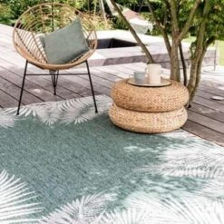 Eva Interior Buiten Vloerkleed - Leaf - Groen - 200x290 Cm -Tapijt Wereld 1676338276 0101