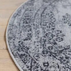 Vintage Vloerkleed Bloom Rond - Grijs - EVA Interior - Rond 160 Ø -Tapijt Wereld 1763700244 0101
