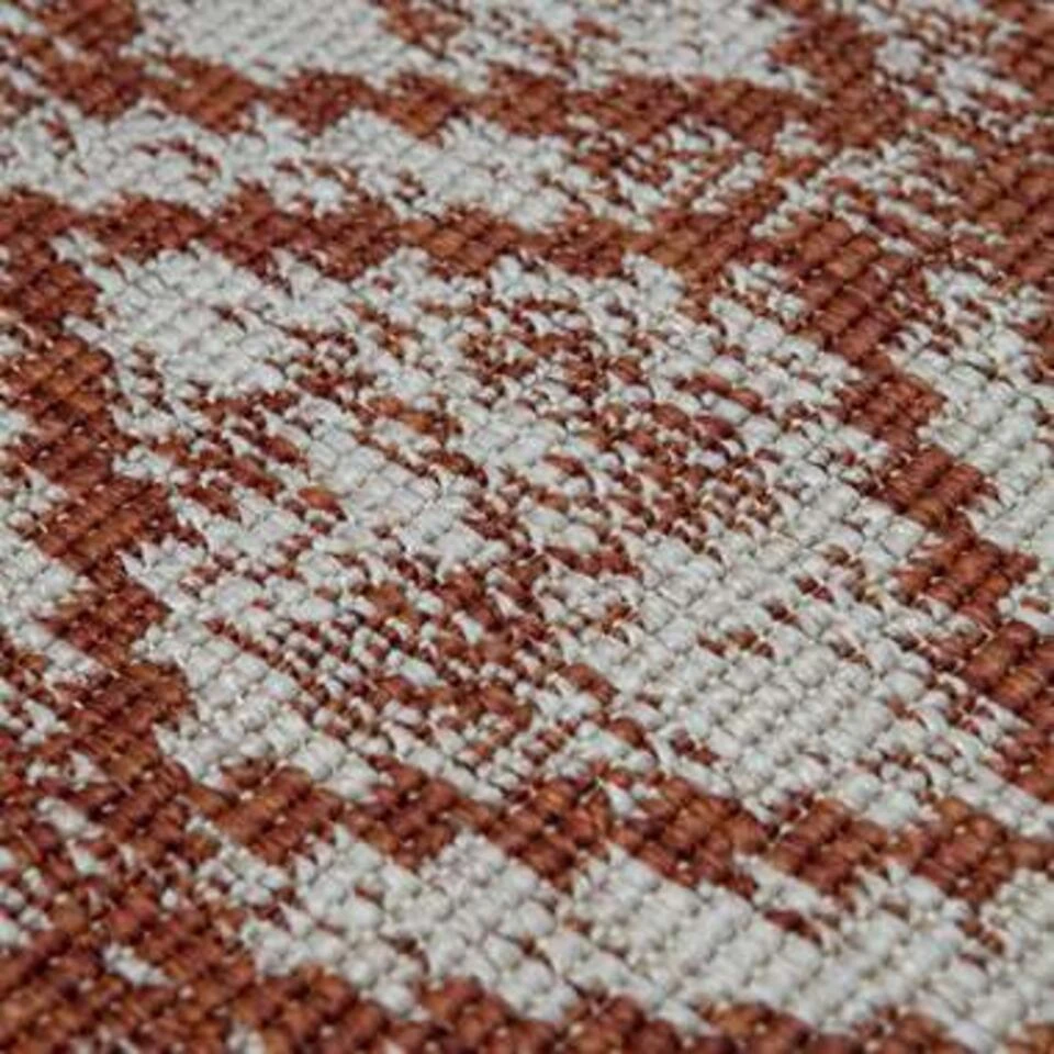 Eva Interior Buiten Vloerkleed - Frost - Roest/Wit - 200x290 Cm 4 Eva Interior Buiten Vloerkleed - Frost - Roest/Wit - 200x290 Cm - Afbeelding 2