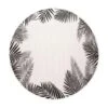 Eva Interior Buitenkleed Leaf Buitenkleed 200 Rond Zwart