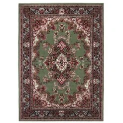 Interieur05 Vintage Vloerkleed Nain Perzisch Groen - 185 X 270 Cm