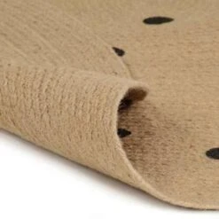 VidaXL Vloerkleed Handgemaakt Met Print Polkadot 90 Cm Jute -Tapijt Wereld 31b1ac74547748ac8e01cf1aa188eb52