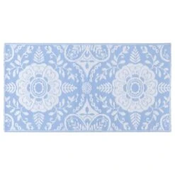 VidaXL Buitenkleed 160x230 Cm PP Babyblauw -Tapijt Wereld 33f27e9d32c64550835a9a6e255a27da