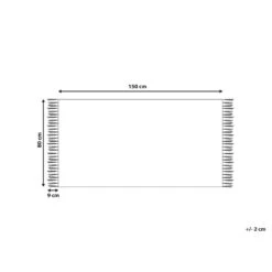 Beliani Laagpolig - AKARSU Blauw Viscose 80x150 Cm -Tapijt Wereld 36a4326debe0493cb59c07af36c20f93