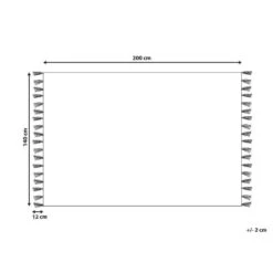 Beliani Laagpolig - KARS Groen Katoen 140x200 Cm -Tapijt Wereld 386b3c95983845f18a22d349be07bfe5