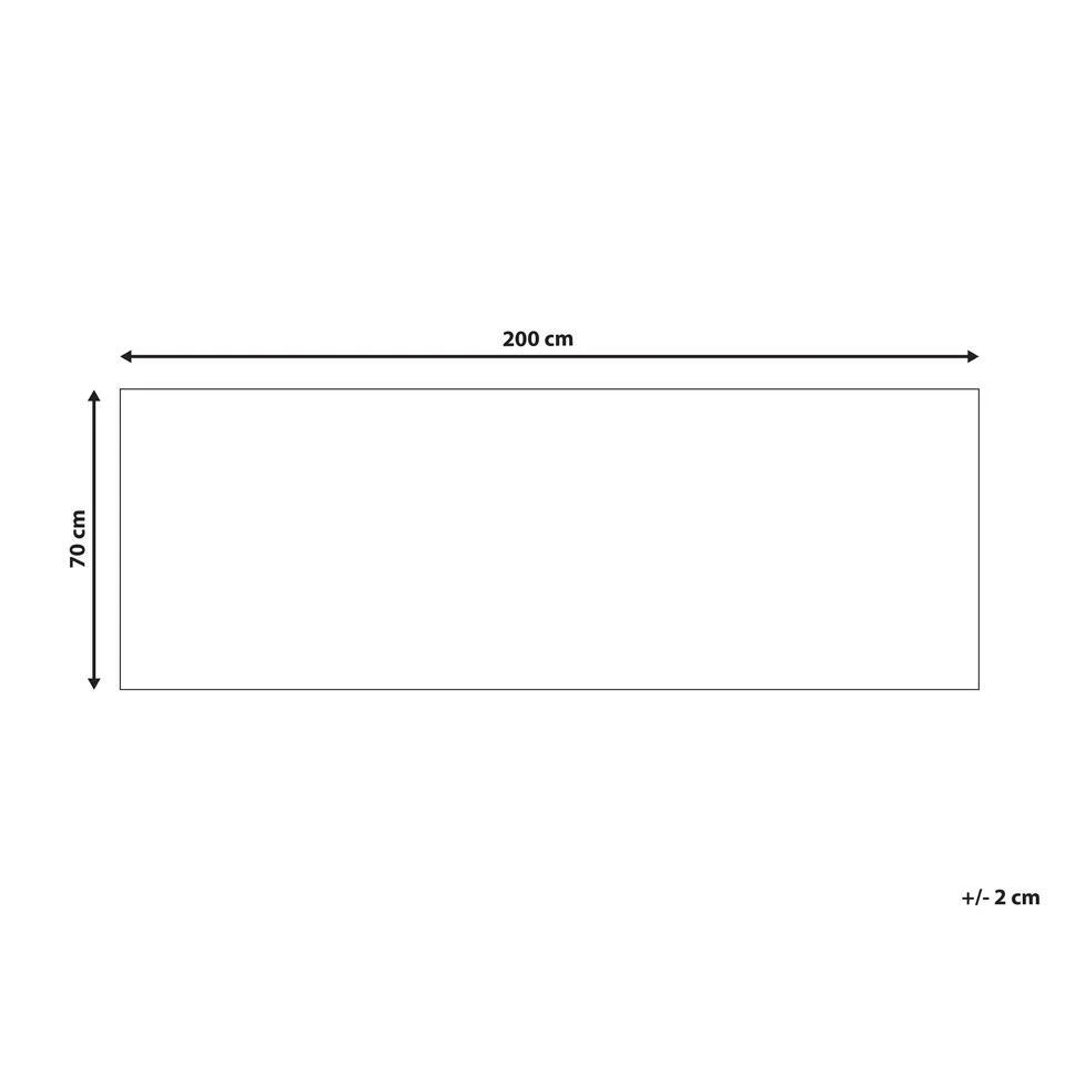 Beliani Loper - KARUNGAL Zwart Polyester 70x200 Cm 5 Beliani Loper - KARUNGAL Zwart Polyester 70x200 Cm - Afbeelding 3