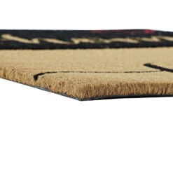 Items Deurmat - Rechthoekig - Zwart - Home - Kokos - 60 X 40 Cm -Tapijt Wereld 448421b86f4e40a283711db2418b64df