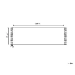Beliani Loper - TOZLU Beige Katoen 80x230 Cm 8 Beliani Loper - TOZLU Beige Katoen 80x230 Cm -Tapijt Wereld 4abd1f01307b49d9a44b6f5771a6c92f