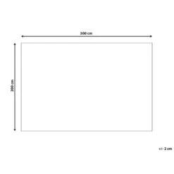 Beliani Laagpolig - KANSU Blauw Katoen 200x300 Cm -Tapijt Wereld 4e6b77244f1d422e9aafe050e1f88932