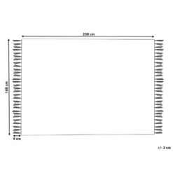 Beliani Gevlochten - HISARLI Multicolor Katoen 160x230 Cm -Tapijt Wereld 6572550c1b7846889cf000c736a62b4e