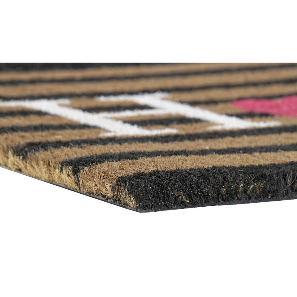 Items Deurmat - Love Home - Strepen - Kokosvezel - 60 X 40 Cm 5 Items Deurmat - Love Home - Strepen - Kokosvezel - 60 X 40 Cm - Afbeelding 3